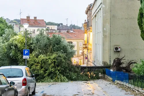 Neurje v hrvaški Istri