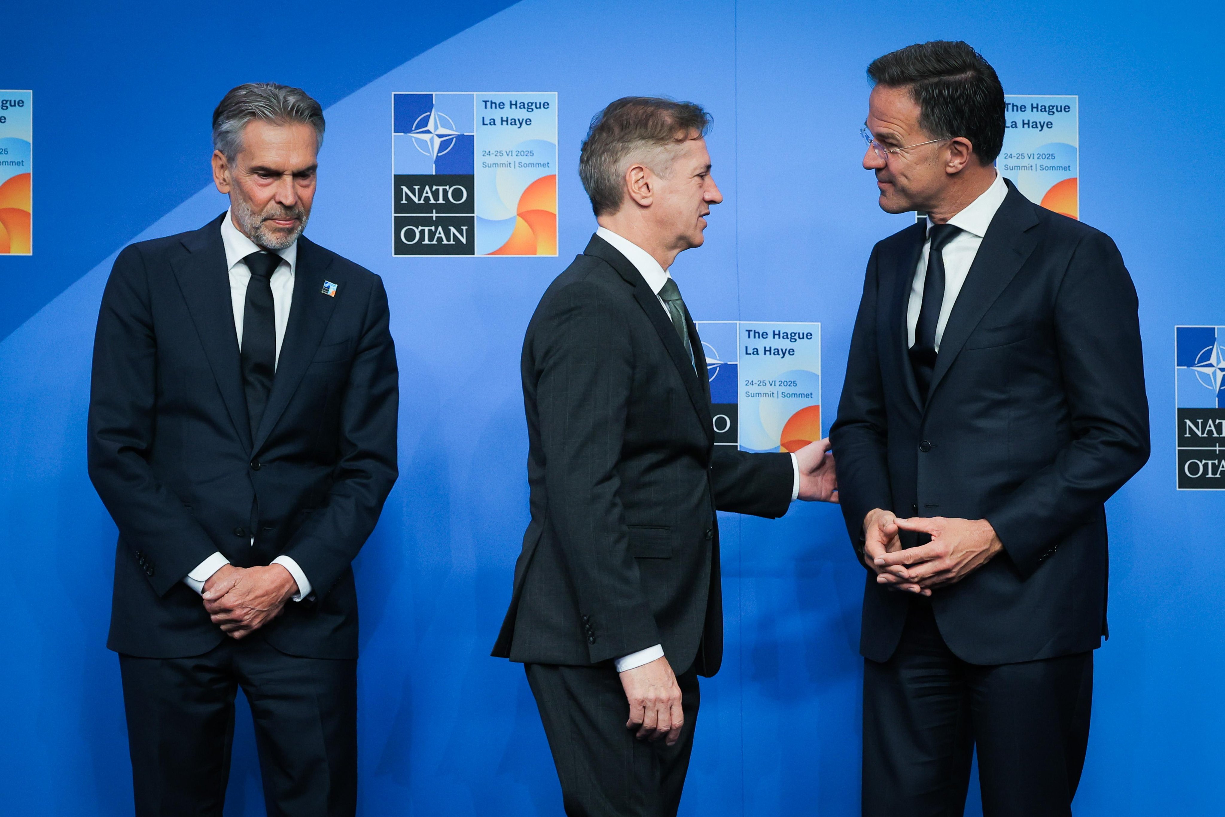 Robert Golob, Mark Rutte in Dick Schoof